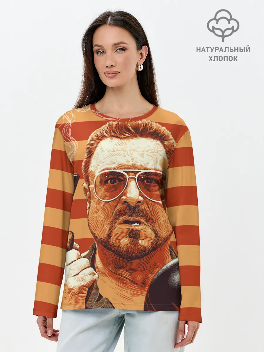 Лонгслив женский. Хлопок / Walter Sobchak