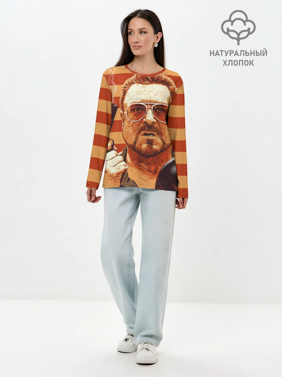 Лонгслив женский. Хлопок / Walter Sobchak