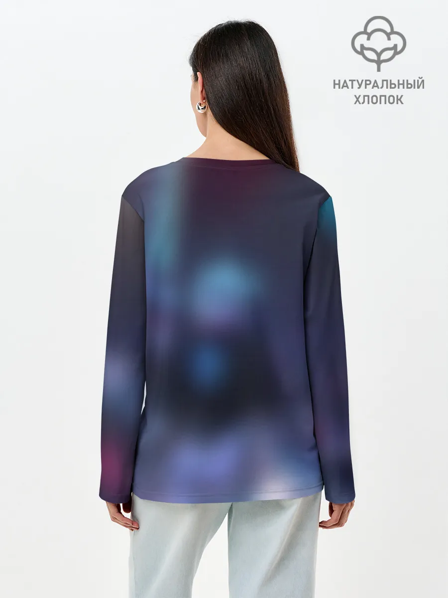 Лонгслив женский. Хлопок / Nier X Cyberpunk