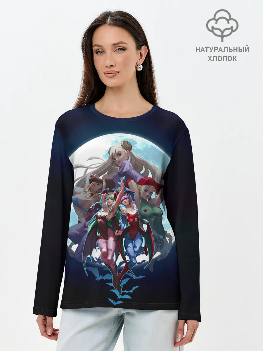 Лонгслив женский. Хлопок / Girls Fighter team