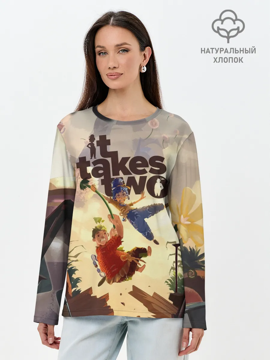 Лонгслив женский. Хлопок / It Takes Two | Коди и Мэй