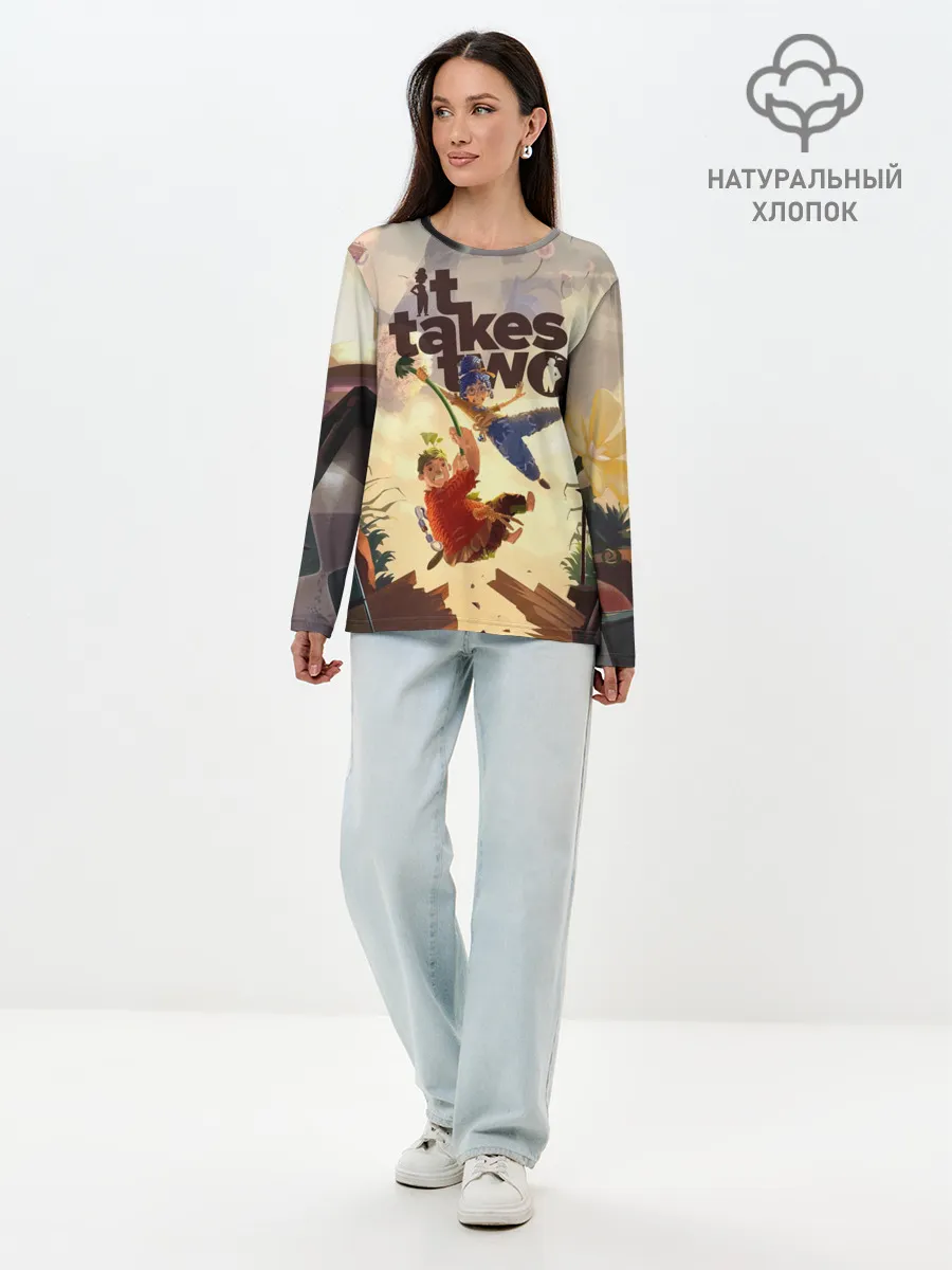 Лонгслив женский. Хлопок / It Takes Two | Коди и Мэй