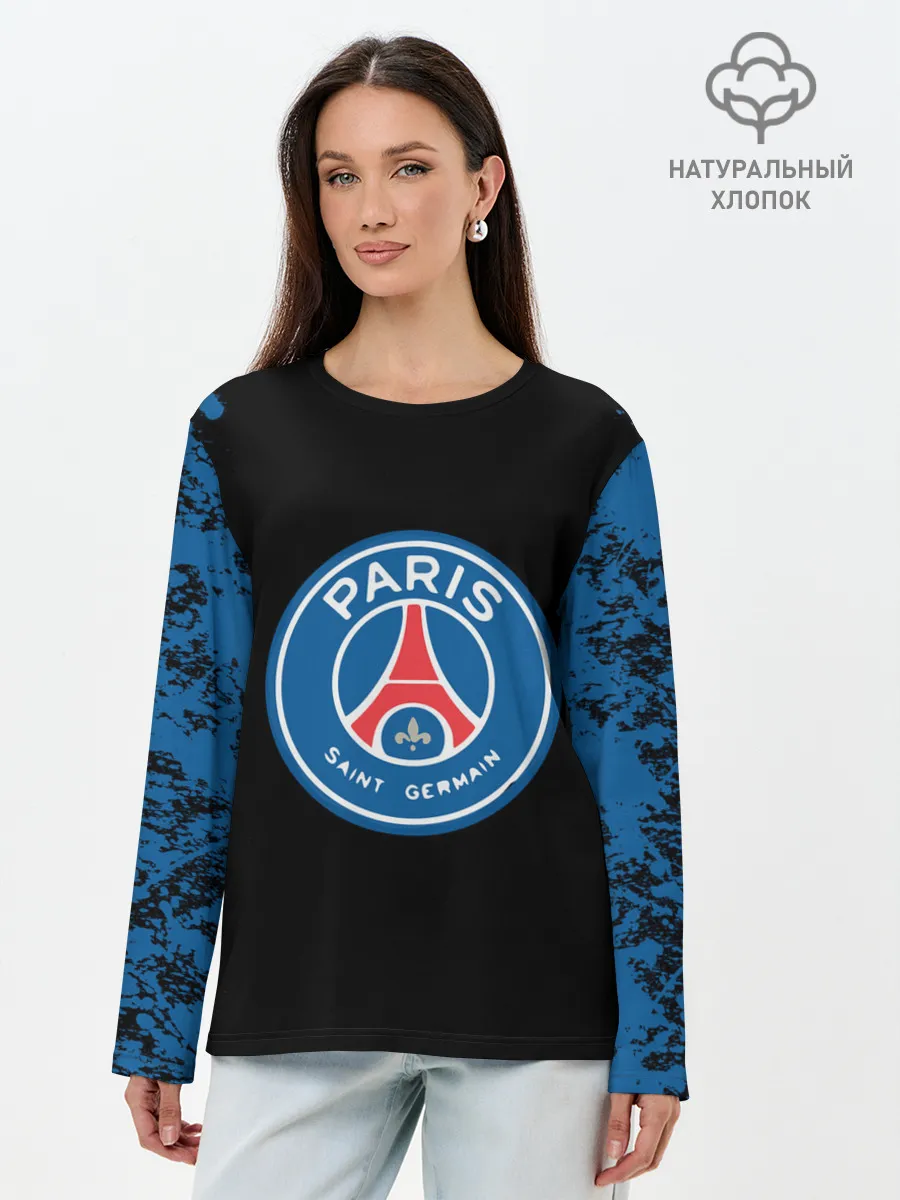 Лонгслив женский. Хлопок / Paris Saint-German