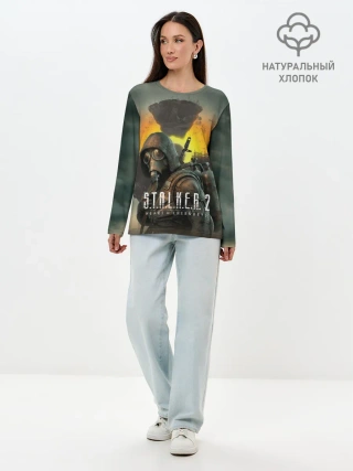 Лонгслив женский. Хлопок / Сталкер 2 Сердце Чернобыля OE