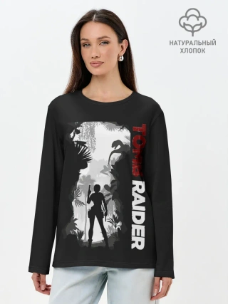 Лонгслив женский. Хлопок / Lara in jungle