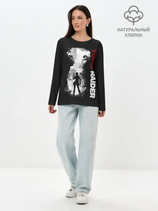 Лонгслив женский. Хлопок / Lara in jungle