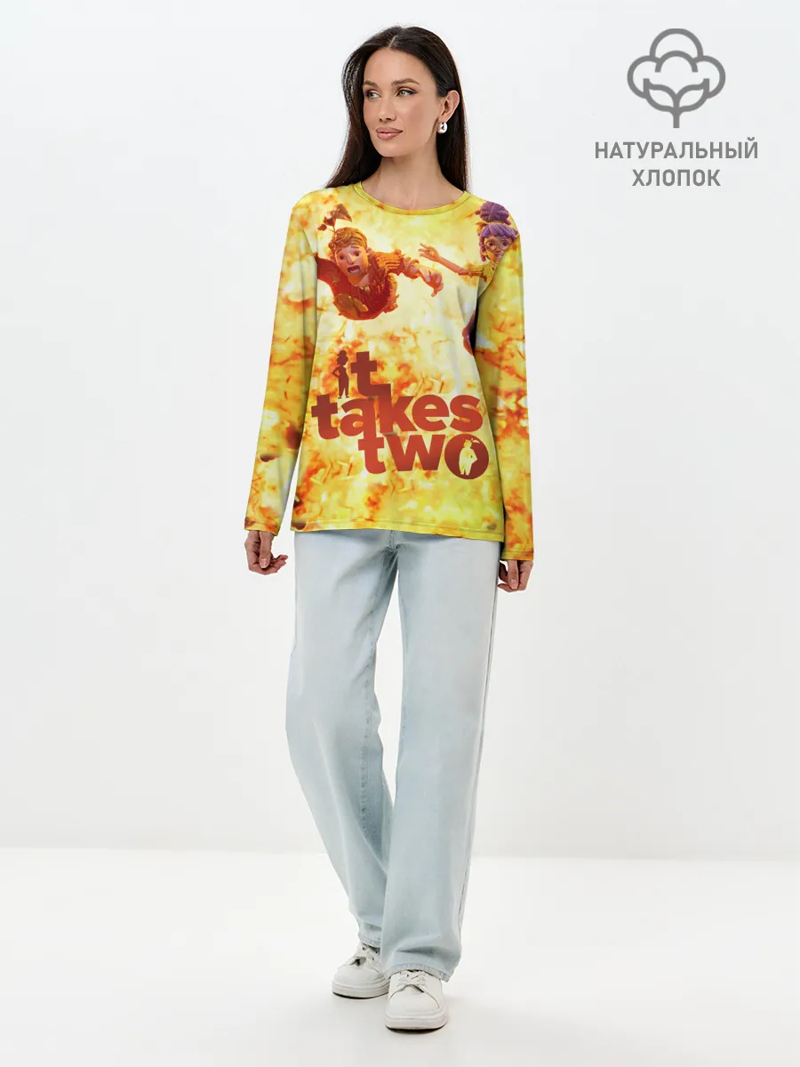 Лонгслив женский. Хлопок / It Takes Two
