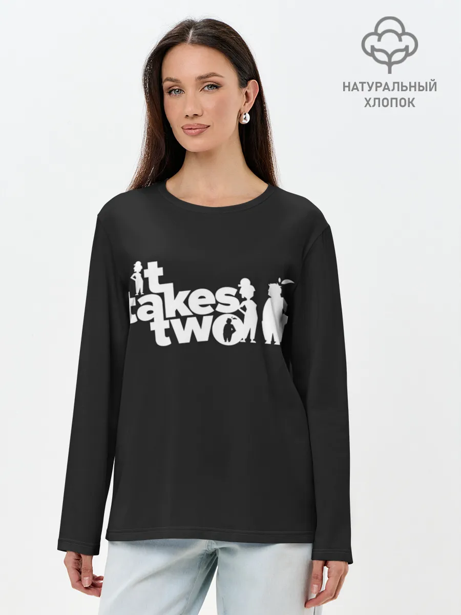 Лонгслив женский. Хлопок / It Takes Two