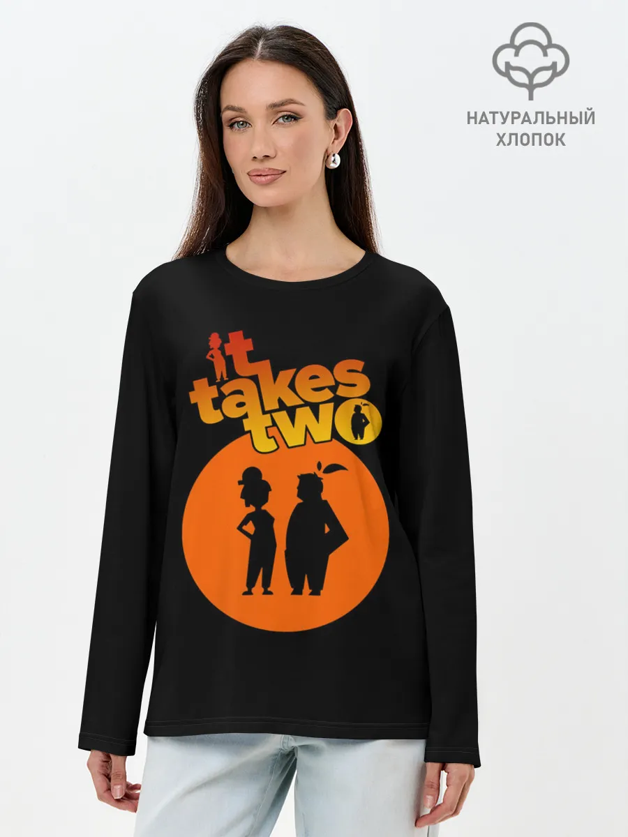 Лонгслив женский. Хлопок / It Takes Two