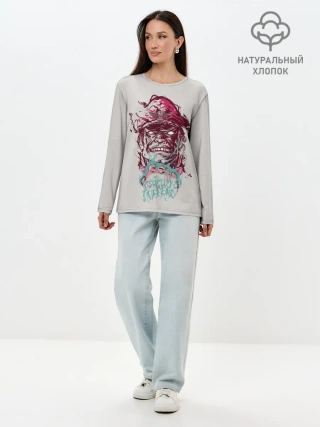 Лонгслив женский. Хлопок / Psycho Inferno