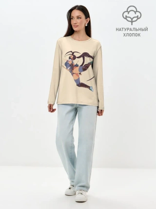 Лонгслив женский. Хлопок / Ибуки