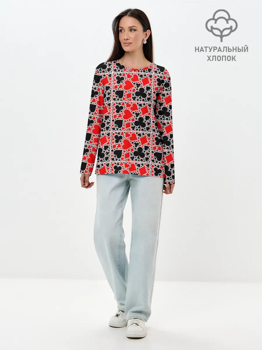 Лонгслив женский. Хлопок / Масти