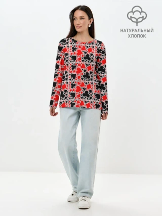 Лонгслив женский. Хлопок / Масти