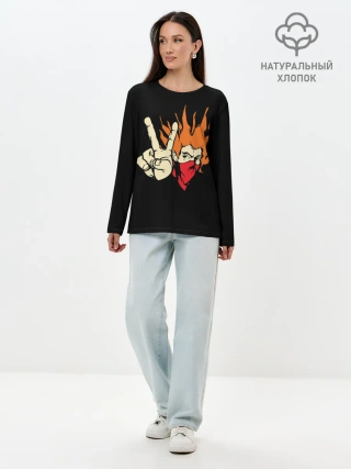 Лонгслив женский. Хлопок / Elysium / Элизиум