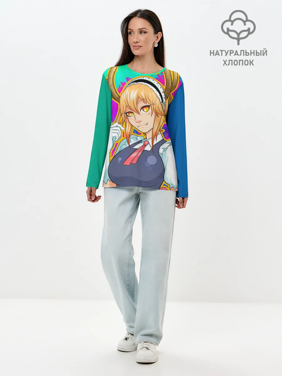 Лонгслив женский. Хлопок / Тору