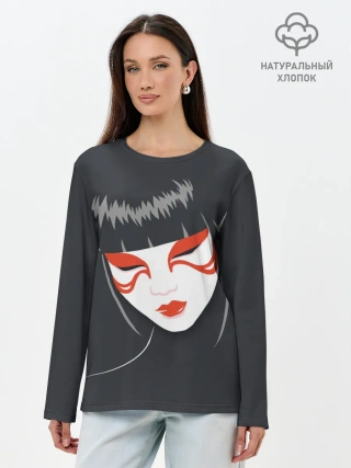 Лонгслив женский. Хлопок / Японка