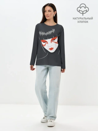 Лонгслив женский. Хлопок / Японка