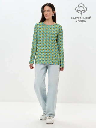 Лонгслив женский. Хлопок / SpongeBob