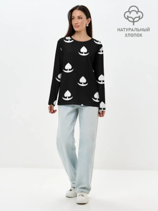 Лонгслив женский. Хлопок / КОСТЮМ ХЯККИМАРУ | ДОРОРО