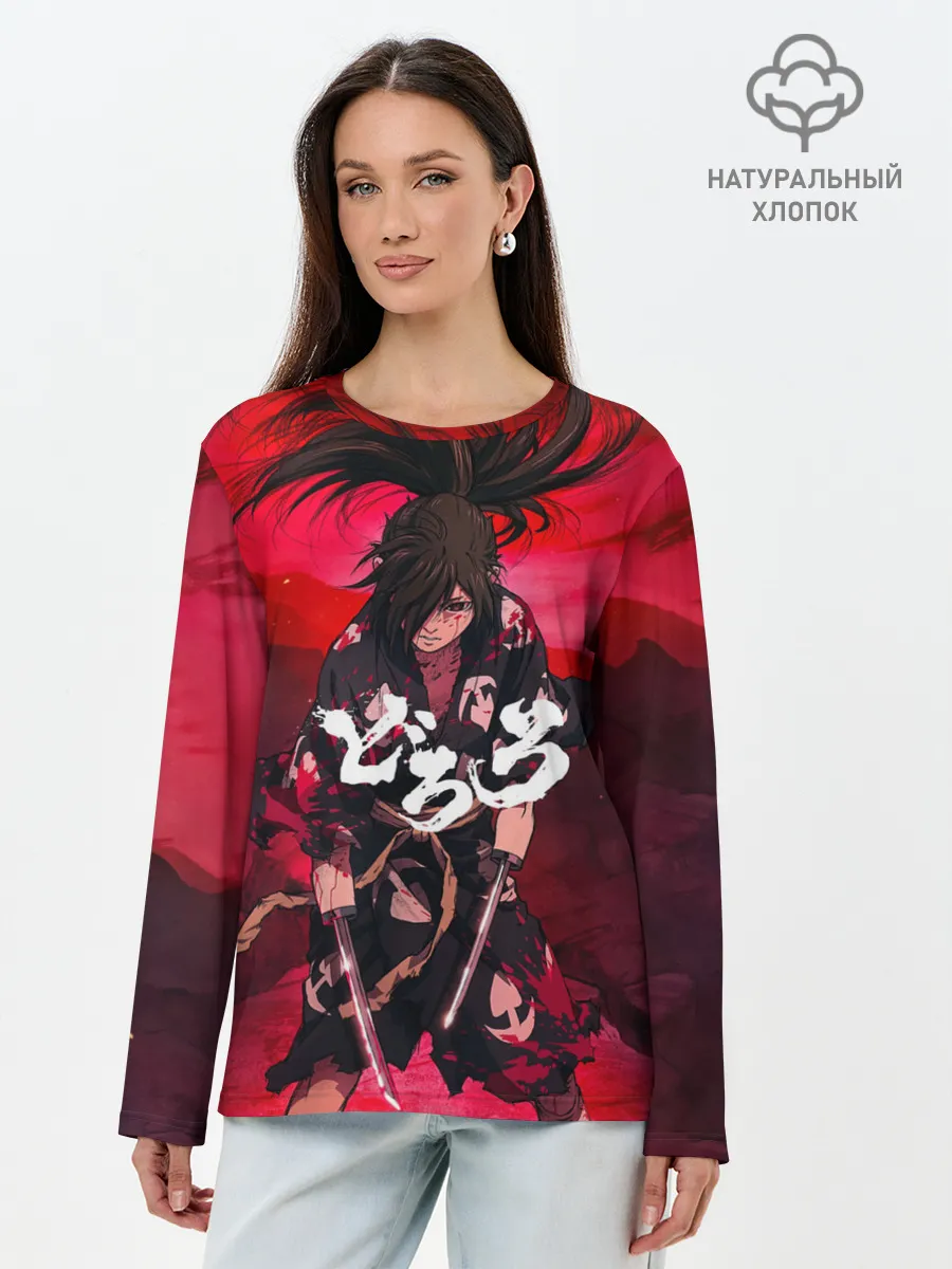 Лонгслив женский. Хлопок / Dororo Poster | Дороро Постер