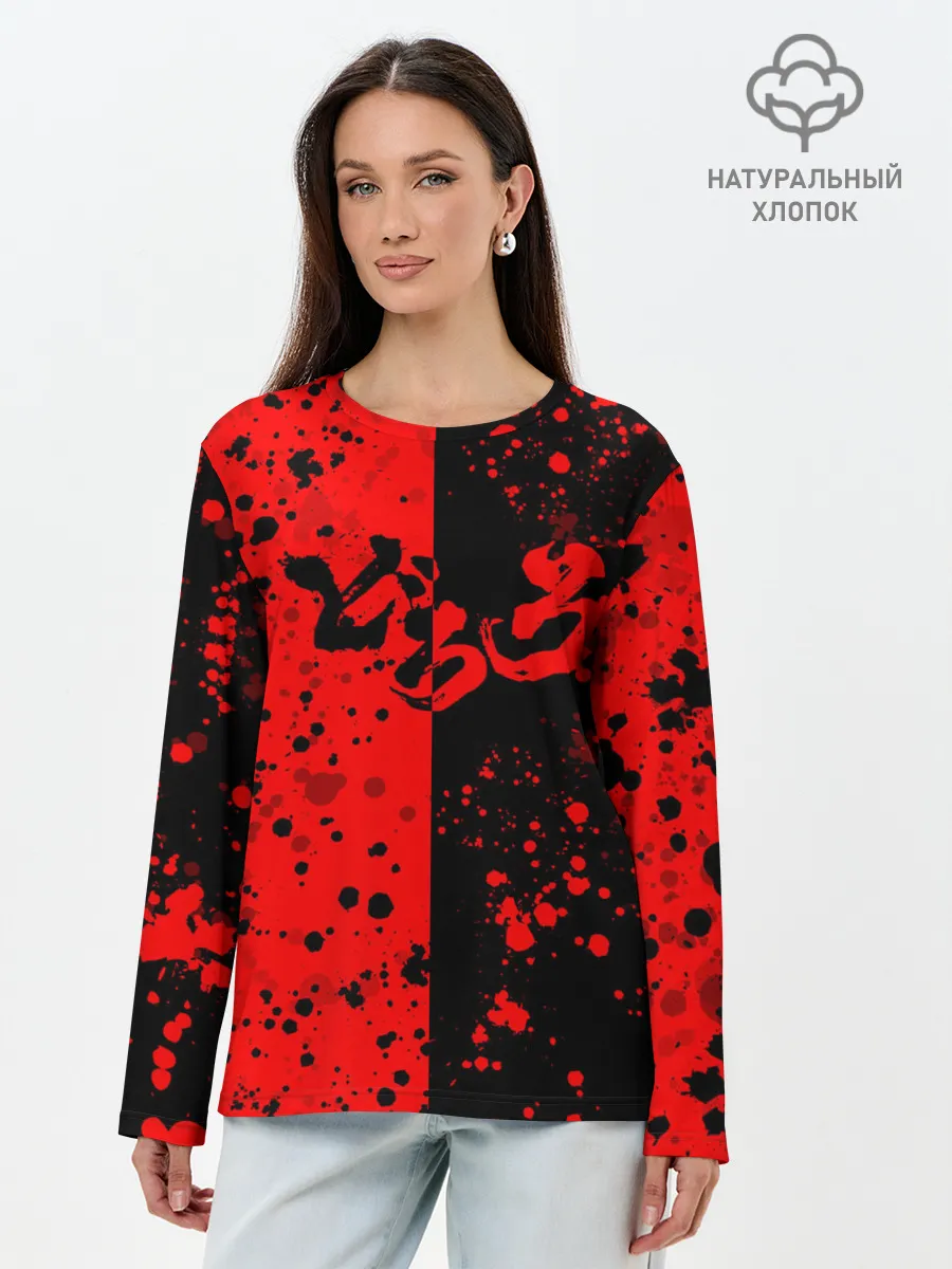 Лонгслив женский. Хлопок / Дороро | Dororo Logo