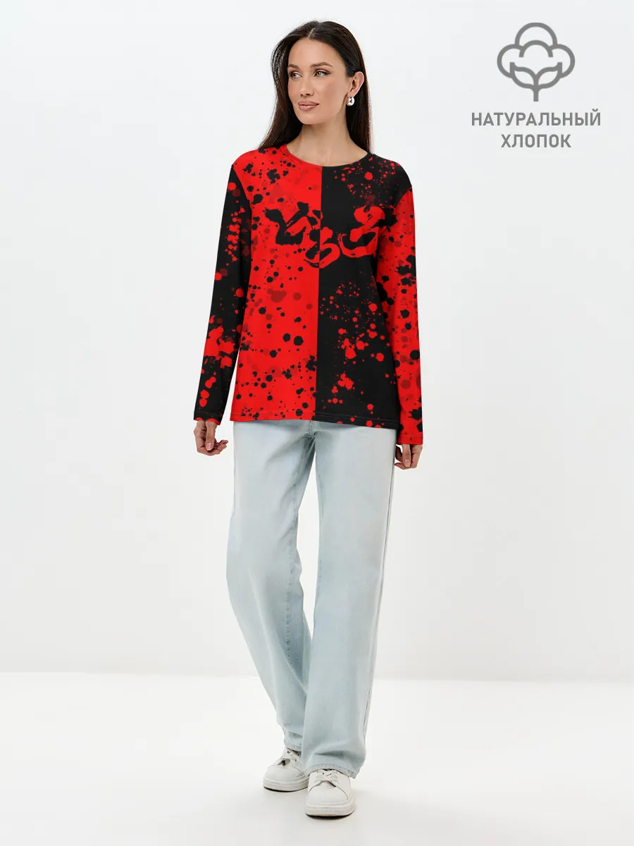 Лонгслив женский. Хлопок / Дороро | Dororo Logo