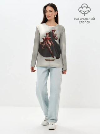 Лонгслив женский. Хлопок / Team Bison