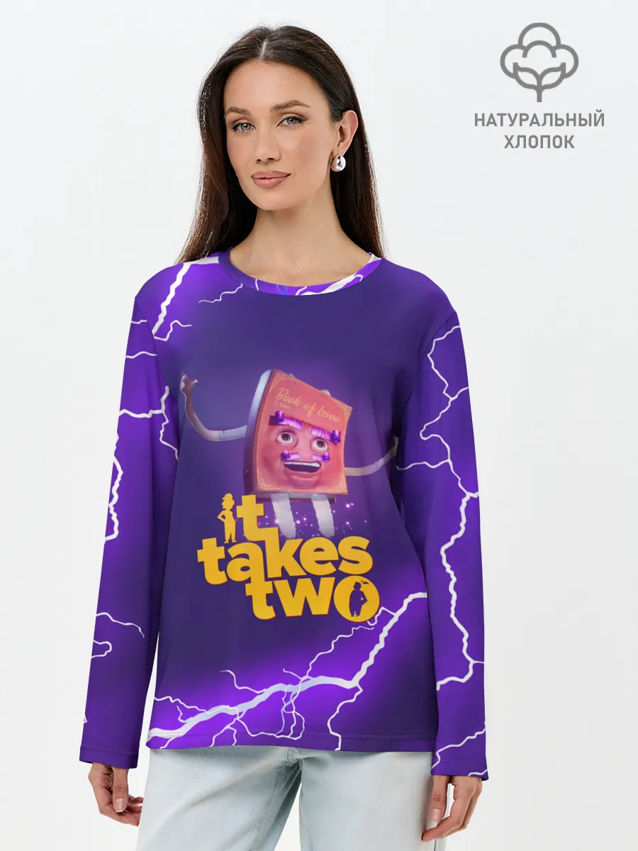 Лонгслив женский. Хлопок / It takes two | DR Hakim