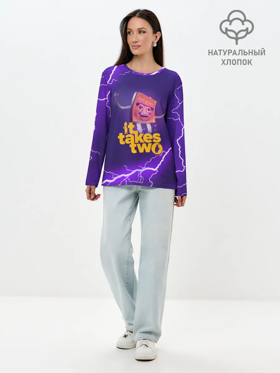 Лонгслив женский. Хлопок / It takes two | DR Hakim