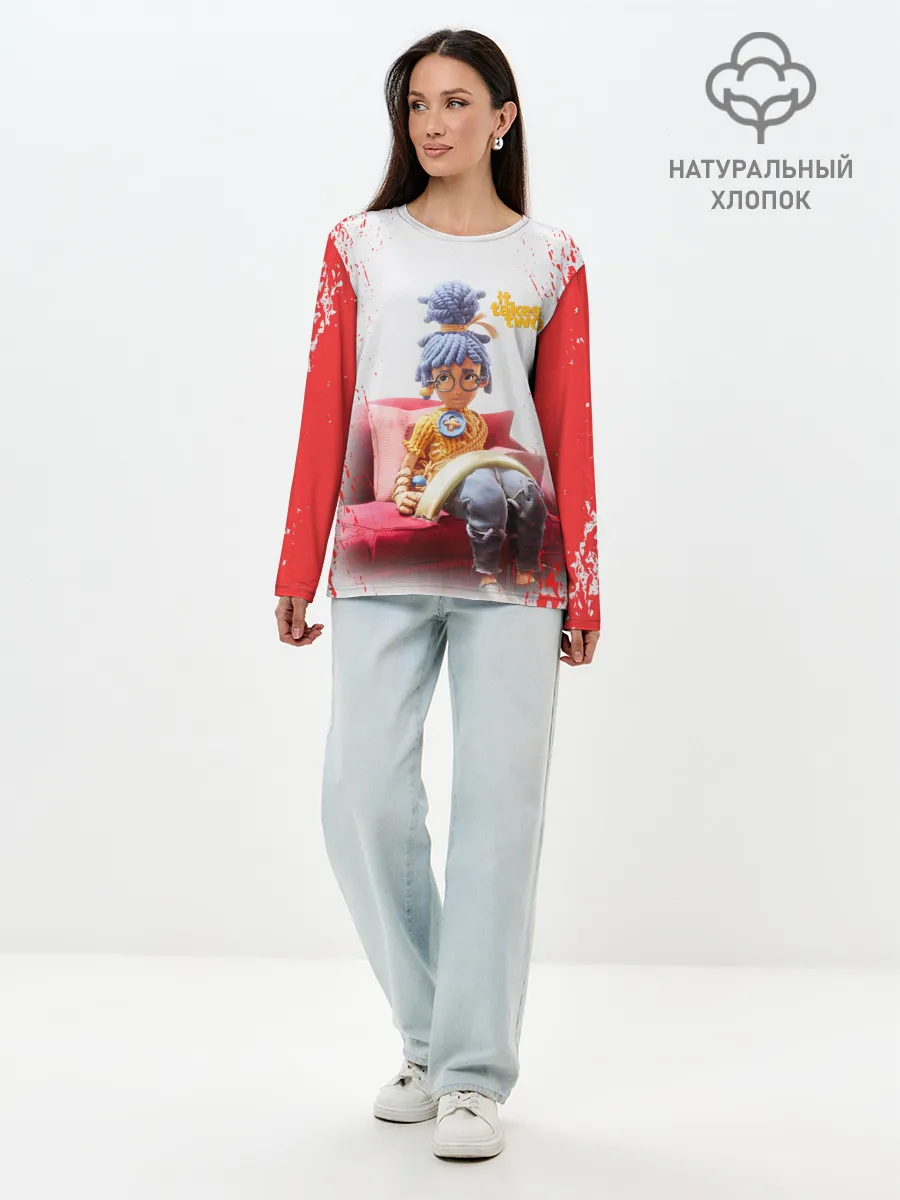 Лонгслив женский. Хлопок / It takes two | Hazelight Studios