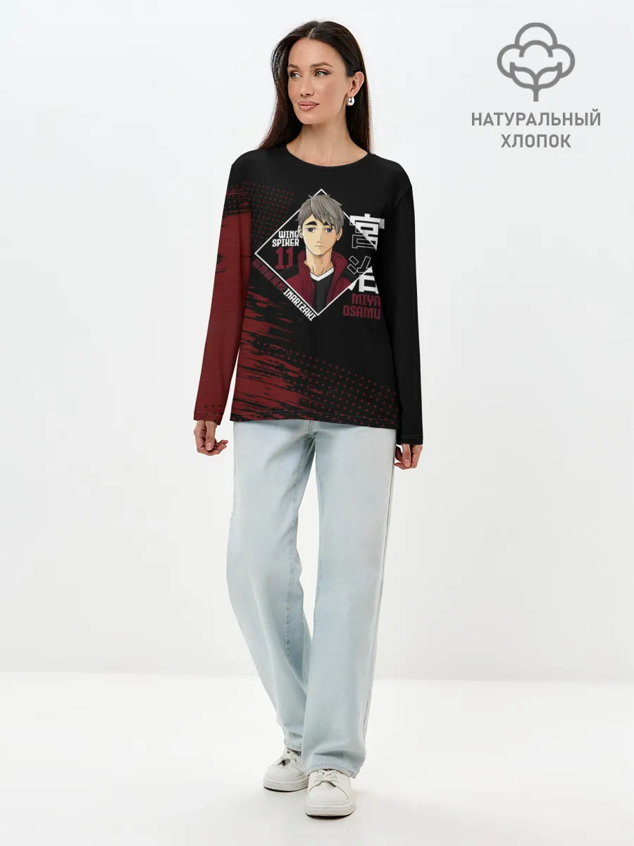 Лонгслив женский. Хлопок / Осаму Мия | Haikyuu!!