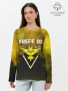 Лонгслив женский. Хлопок / FREEFIRE | YELLOW SMOKE