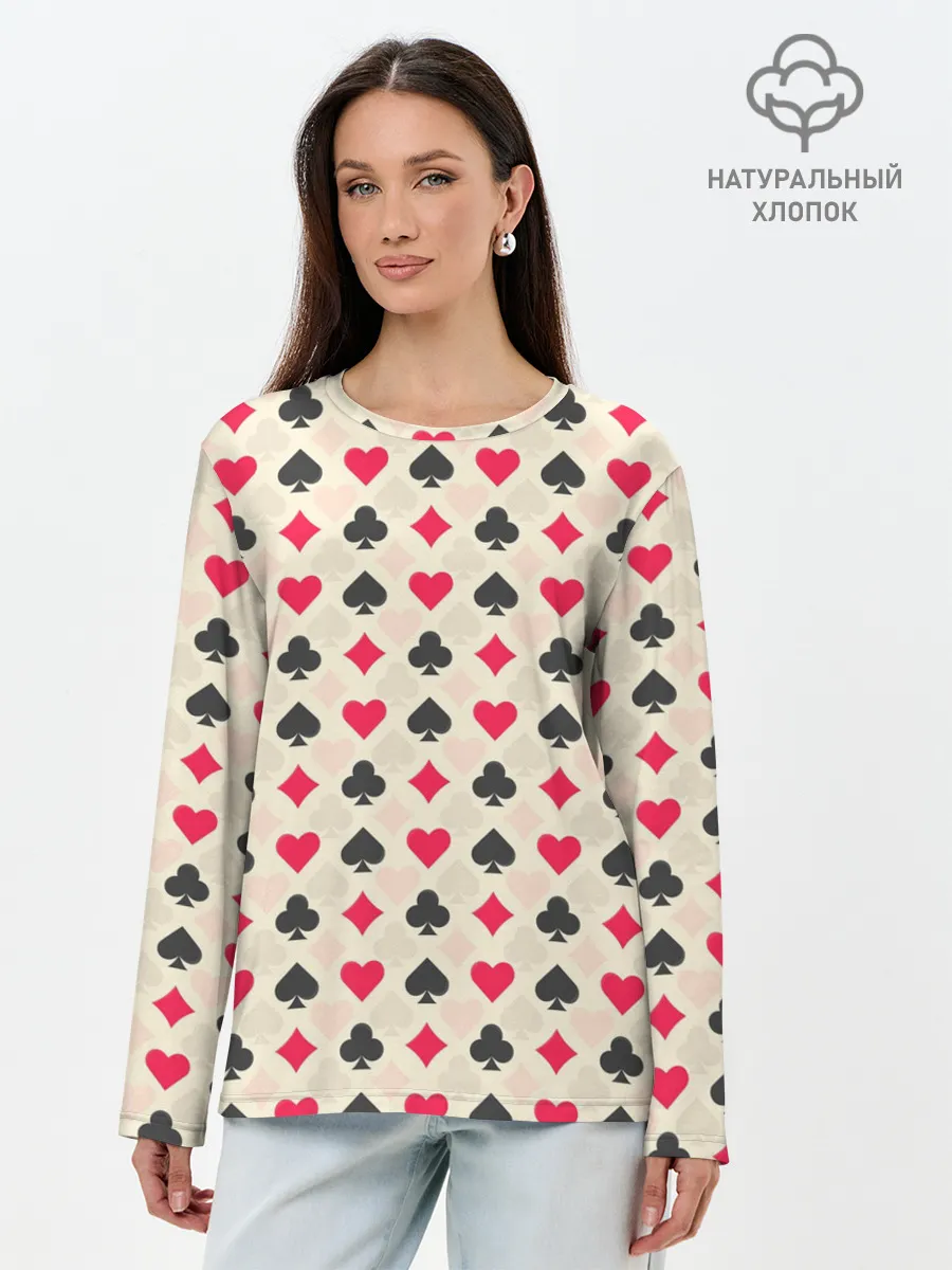 Лонгслив женский. Хлопок / Масти