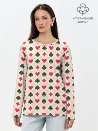 Лонгслив женский. Хлопок / Масти