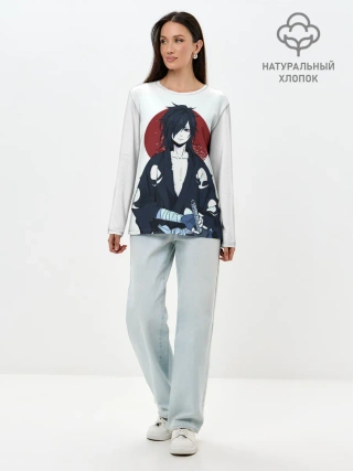 Лонгслив женский. Хлопок / ДОРОРО | ХЯККИМАРУ