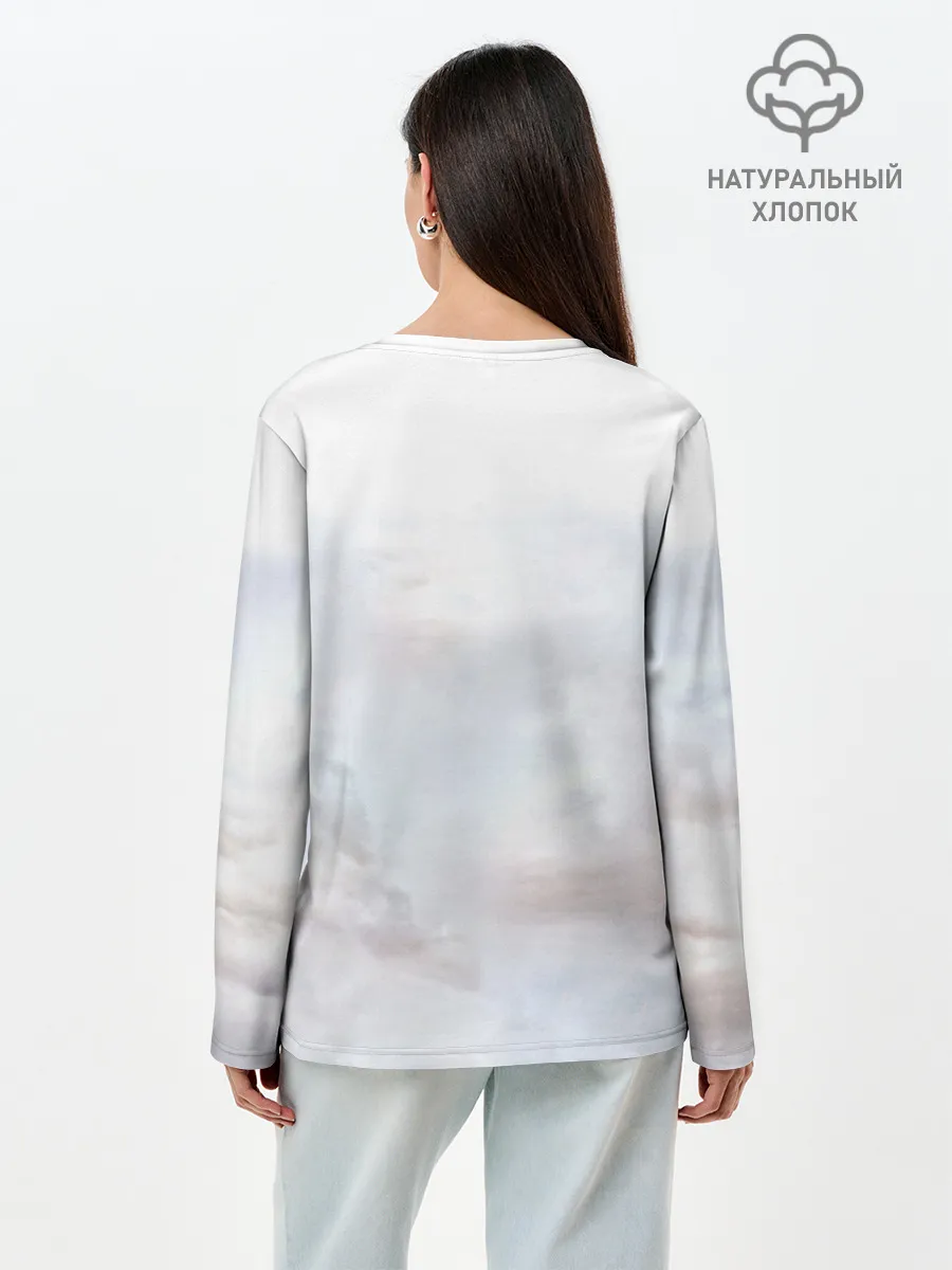 Лонгслив женский. Хлопок / Викинг из Вальгаллы