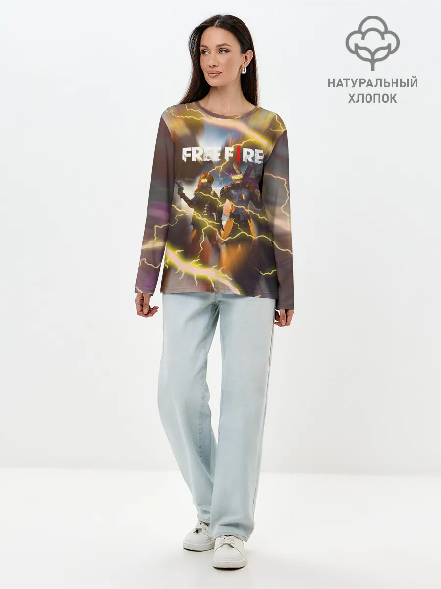 Лонгслив женский. Хлопок / FREEFIRE | ФРИФАЕР