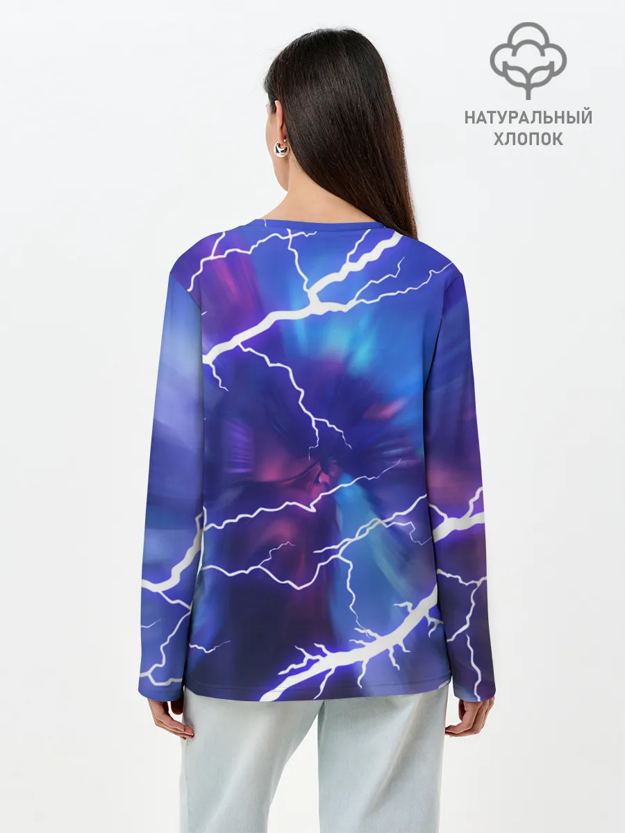 Лонгслив женский. Хлопок / FREEFIRE | КОРОЛЕВСКАЯ БИТВА