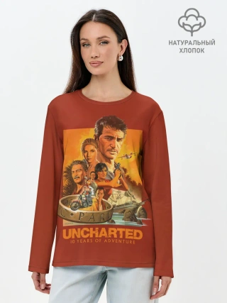Лонгслив женский. Хлопок / 10 years Uncharted