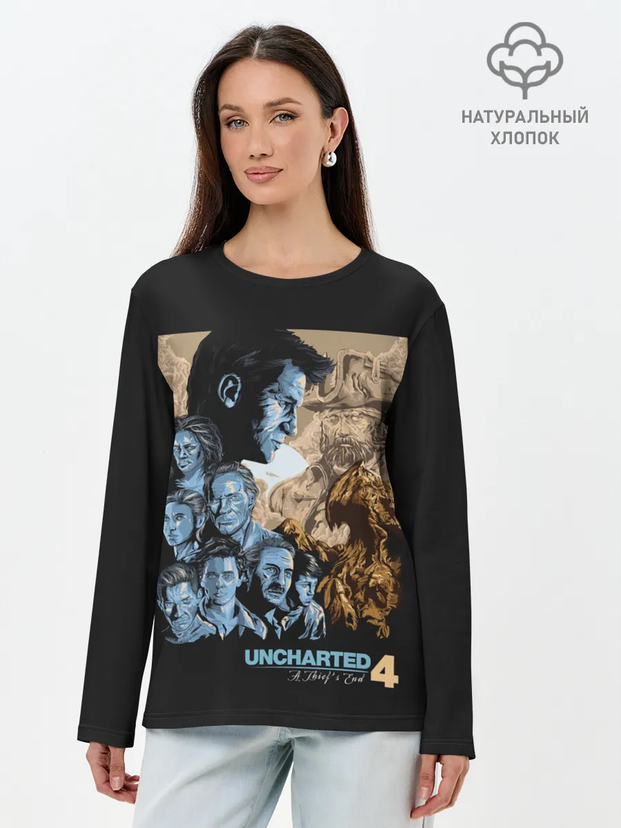 Лонгслив женский. Хлопок / Команда Анчартед