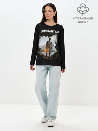 Лонгслив женский. Хлопок / Нейтан Дрейк | Том Холланд