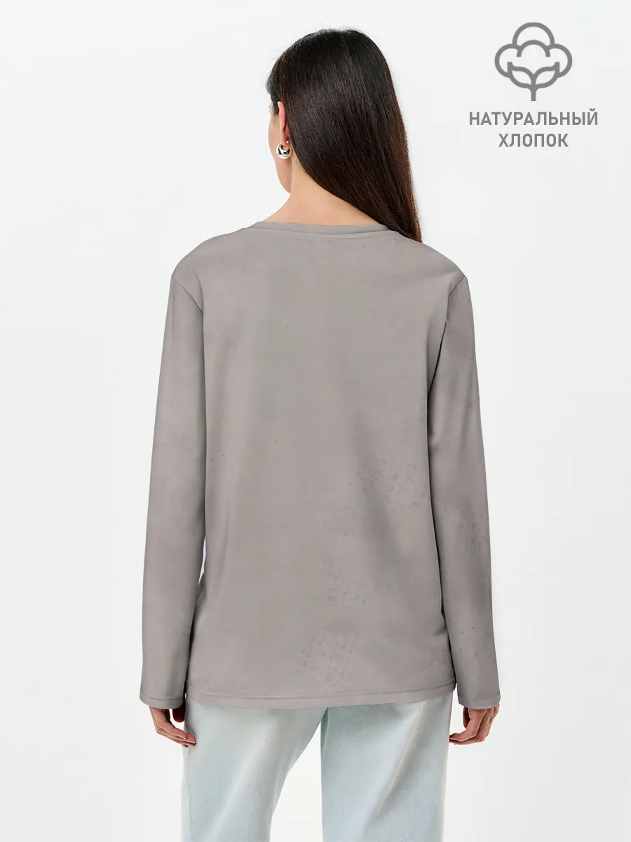 Лонгслив женский. Хлопок / Элли с гитарой