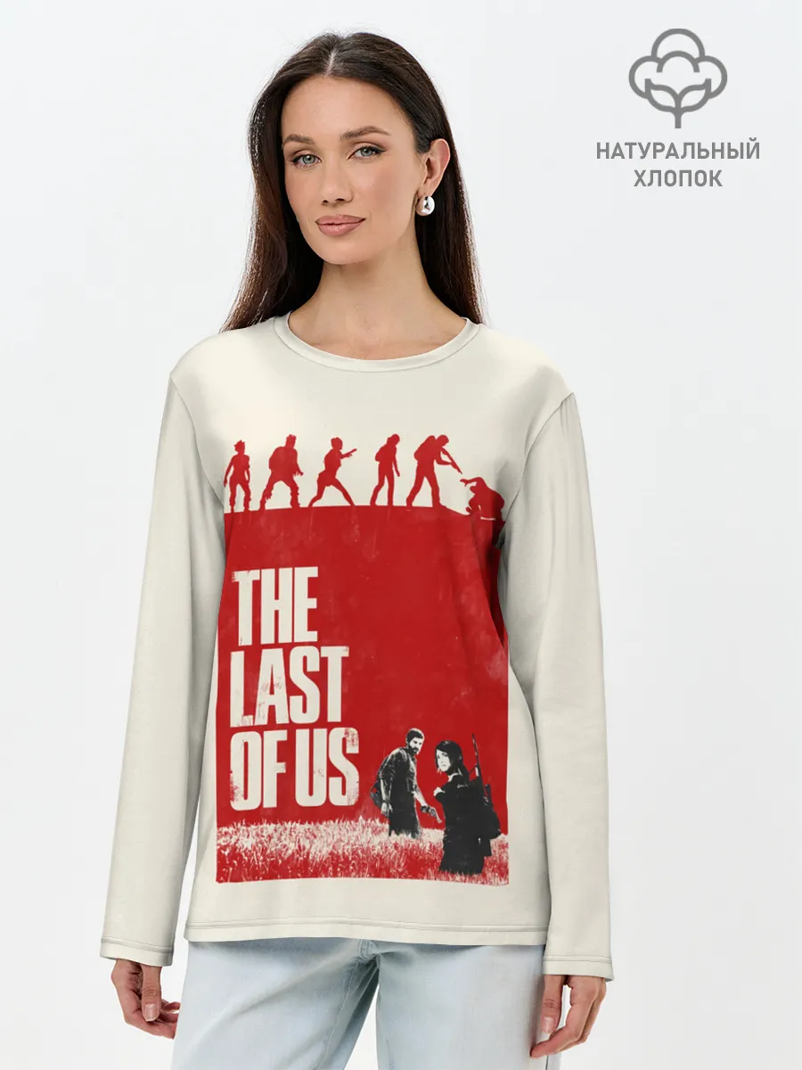 Лонгслив женский. Хлопок / Джоэл и Элли в поле
