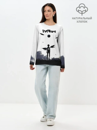 Лонгслив женский. Хлопок / Шоё Хината эпичный сюжет