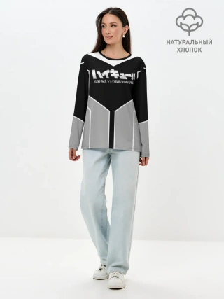 Лонгслив женский. Хлопок / Волейбол!! | Haikyu!!