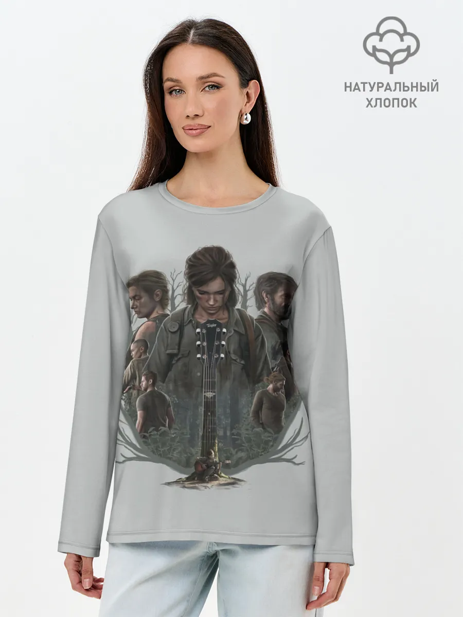 Лонгслив женский. Хлопок / Hard story