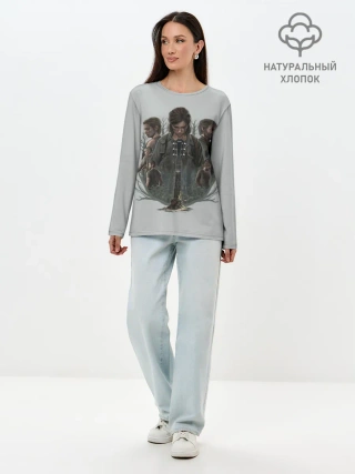 Лонгслив женский. Хлопок / Hard story