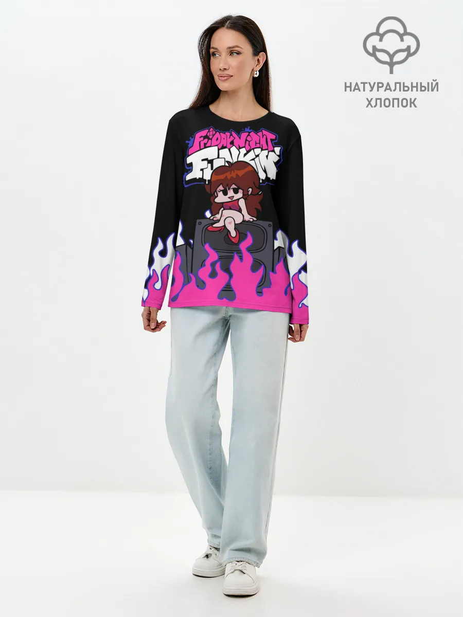 Лонгслив женский. Хлопок / Girlfriend