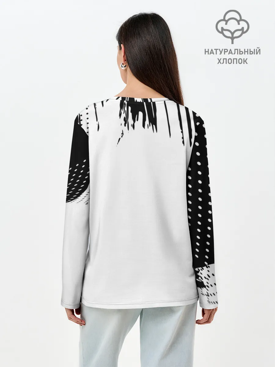 Лонгслив женский. Хлопок / Старшая Карасуно | Академия Шираторизава