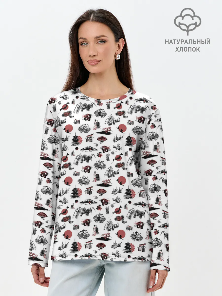Лонгслив женский. Хлопок / Япония